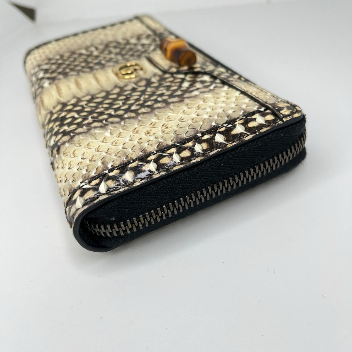 Gucci Bamboo Diana Continental Wallet Ivory Black — view 2