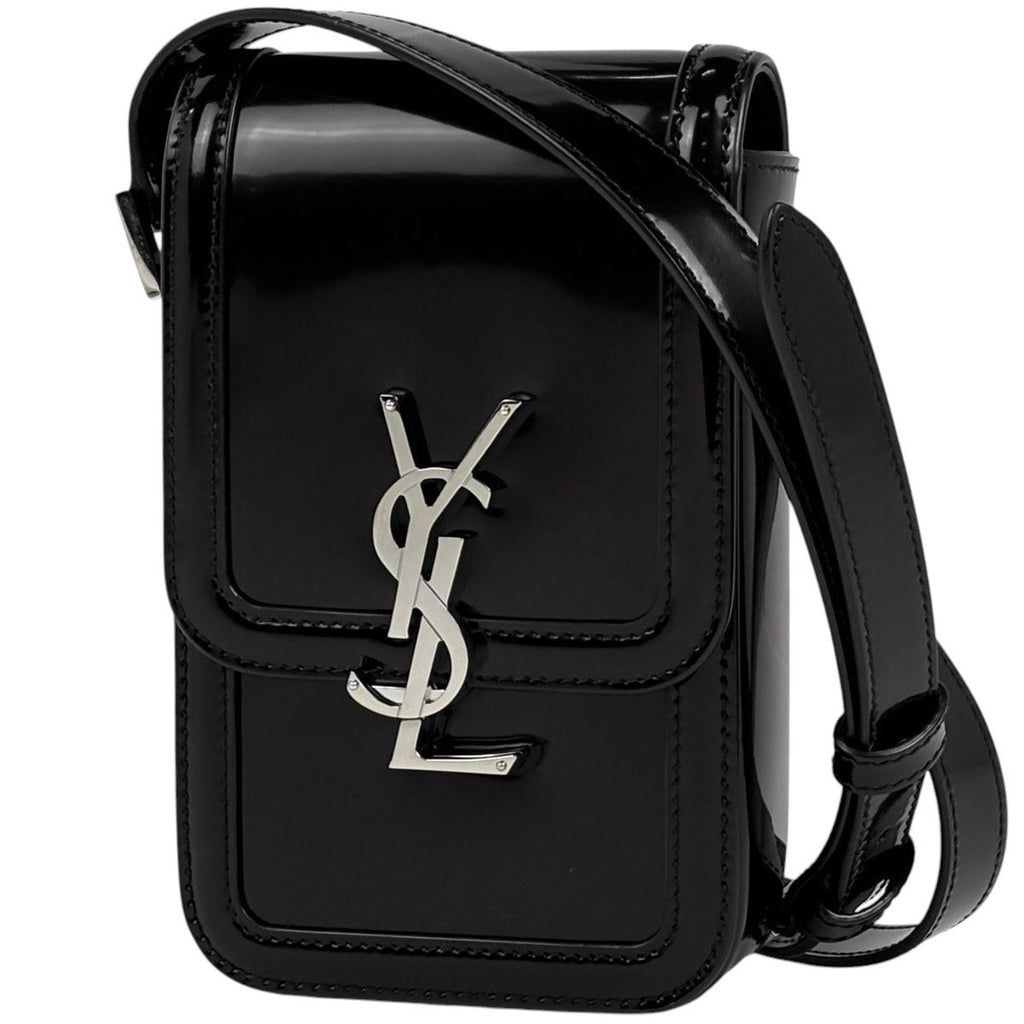 Saint Laurent Solferino Mini Shoulder Bag Patent Black