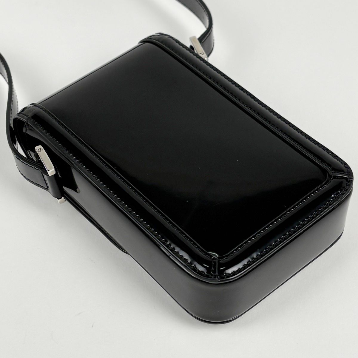 Saint Laurent Solferino Mini Shoulder Bag Patent Black — view 2