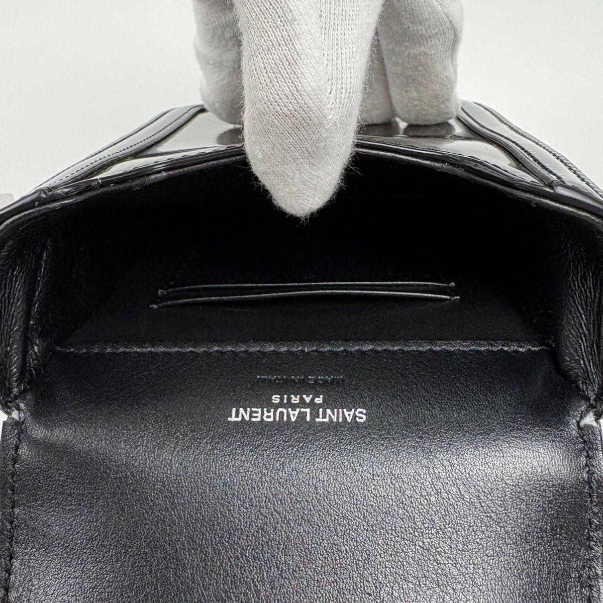 Saint Laurent Solferino Mini Shoulder Bag Patent Black — view 6