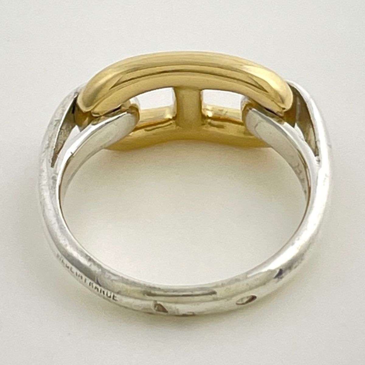Hermes Ring Chaine D'ancre Silver Gold — view 3