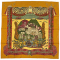 Hermes Carre 90 L'atlantide Scarf Atlantis Silk Orange Multicolor