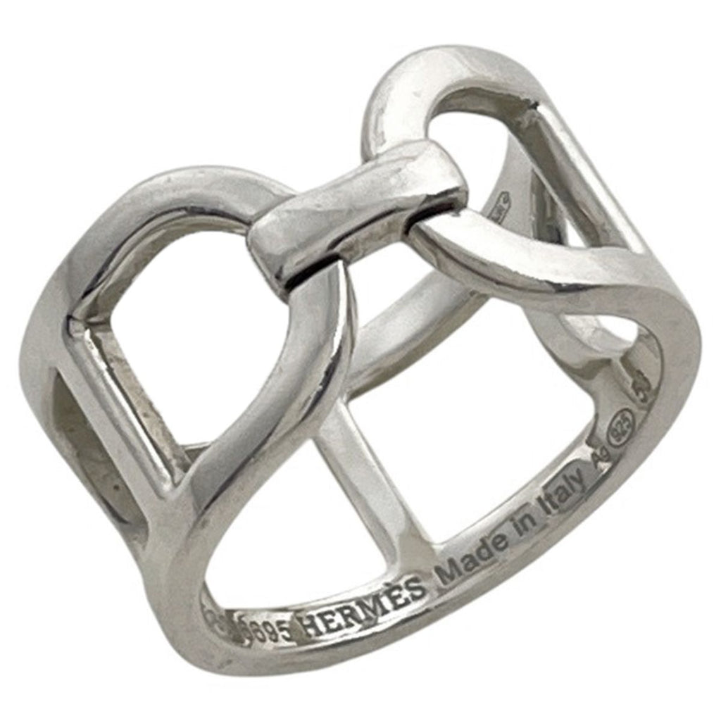 Hermes Ever Chaine D'ancre MM Ring 925 Sterling Silver