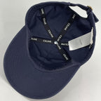 Celine Baseball Cap Hat Cotton Navy — view 3