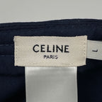 Celine Baseball Cap Hat Cotton Navy — view 7