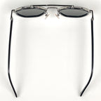 Louis Vuitton Sunglasses LV Signature Duo Round Metal Acetate Black Eyewear — view 3