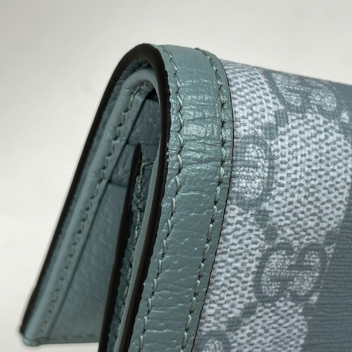 Gucci Bifold Wallet GG Ophidia Sherry Line Web Light Blue — view 4