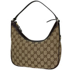 Gucci Shoulder Bag GG Pattern Canvas Beige Brown