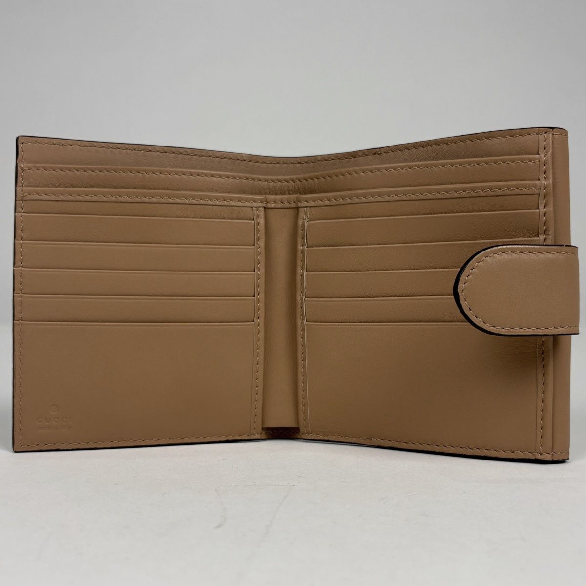 Gucci Bifold Wallet Interlocking G Leather Brown — view 7