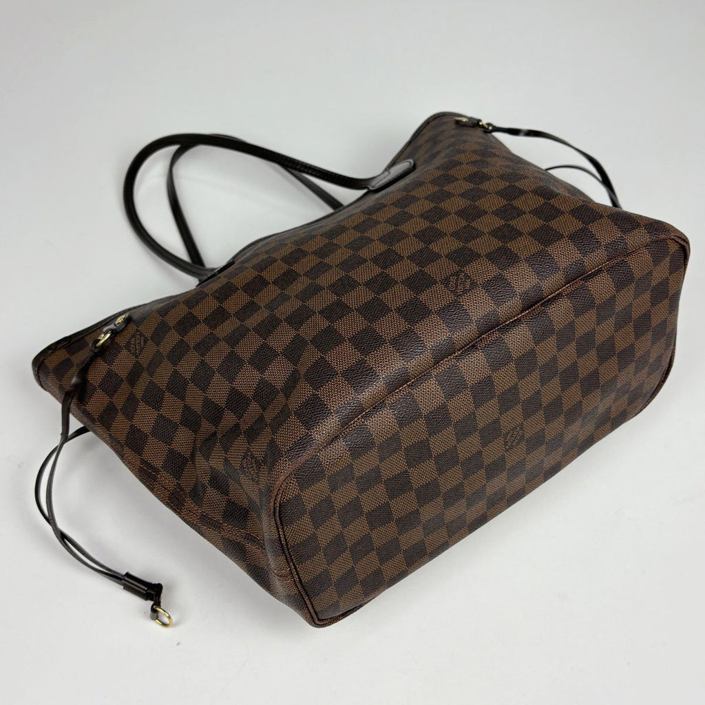 Louis Vuitton Neverfull MM Tote Shoulder Bag Damier Brown — view 2