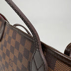 Louis Vuitton Neverfull MM Tote Shoulder Bag Damier Brown — view 7