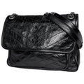 Saint Laurent Shoulder Bag Niki Medium Leather Black