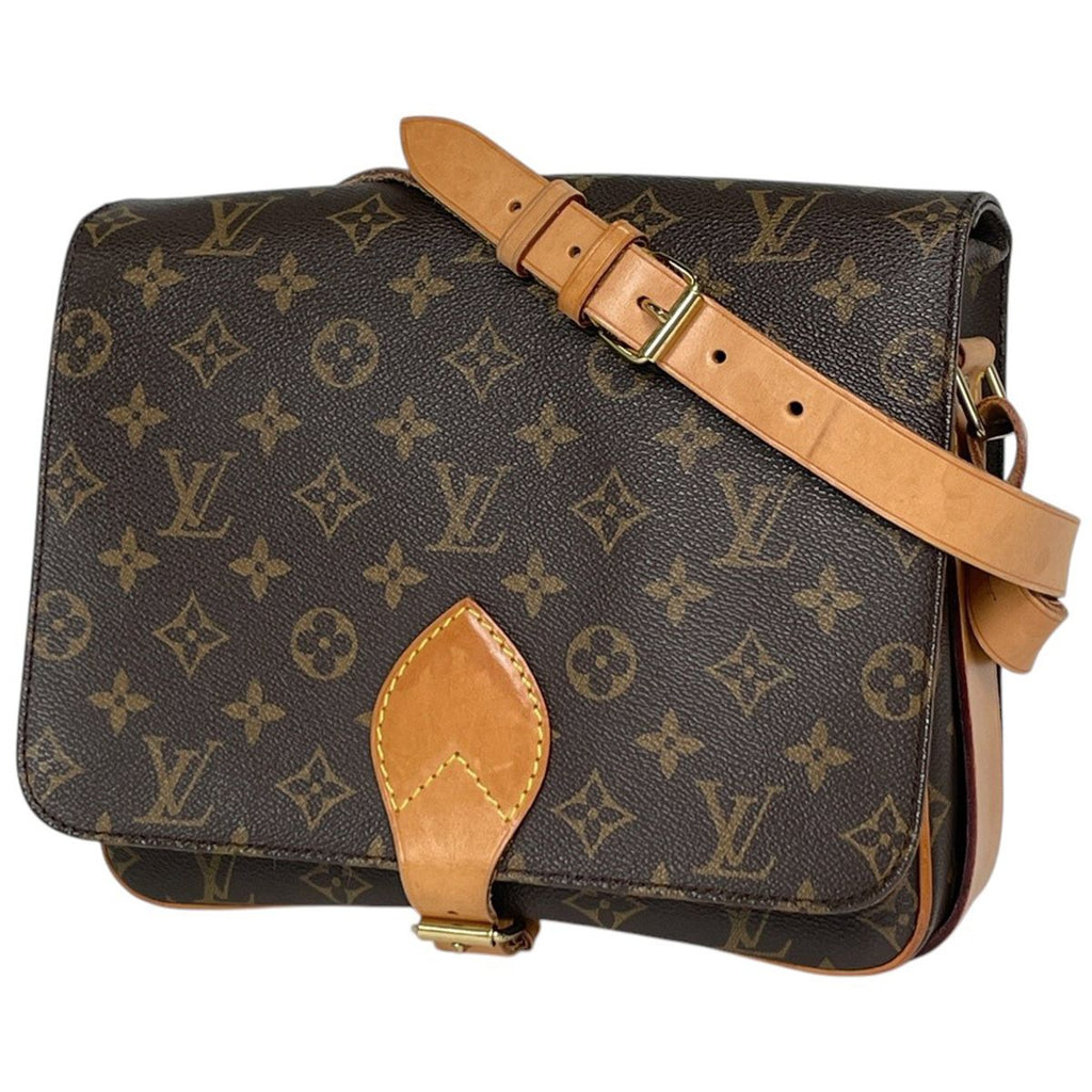 Louis Vuitton Cartouchiere Shoulder Bag Monogram Brown