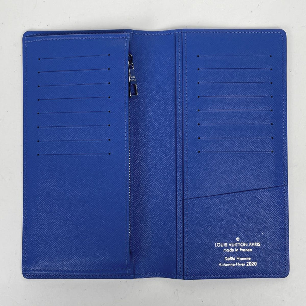 Louis Vuitton Portefeuille Brazza Wallet Monogram Clouds Blue — view 6