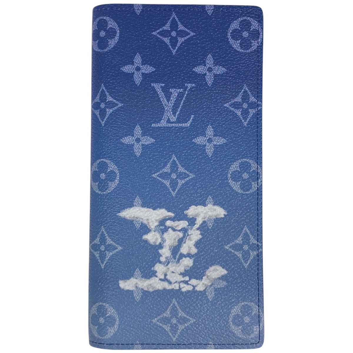Louis Vuitton Portefeuille Brazza Wallet Monogram Clouds Blue