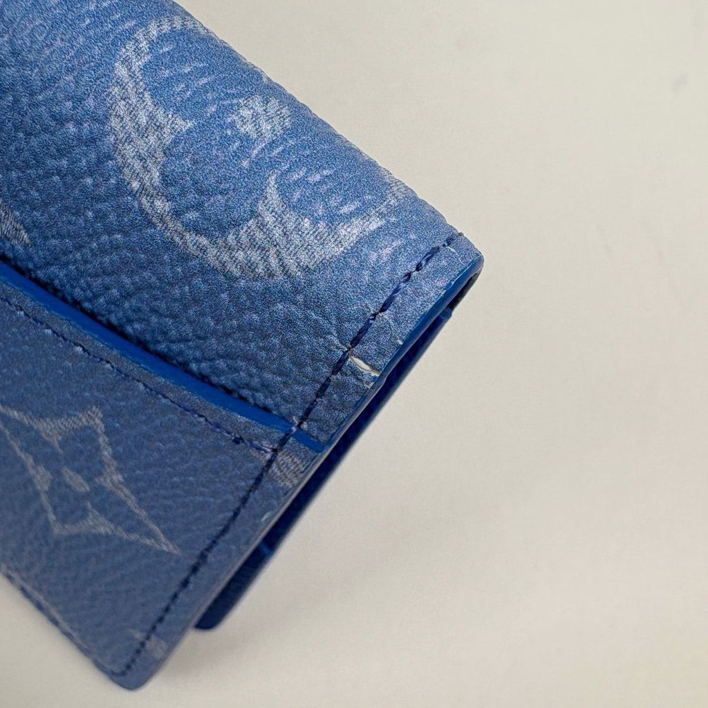 Louis Vuitton Pocket Organizer Card Case Monogram Clouds Blue — view 4