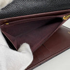 Chanel Trifold Wallet CC Logo Caviar Leather Black — view 5