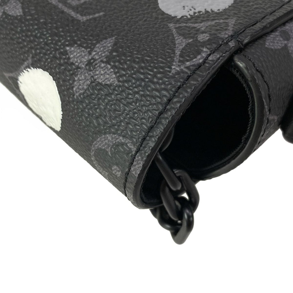 Louis Vuitton Wallet Yayoi Kusama Steamer Wearable Monogram Eclipse Gray — view 8