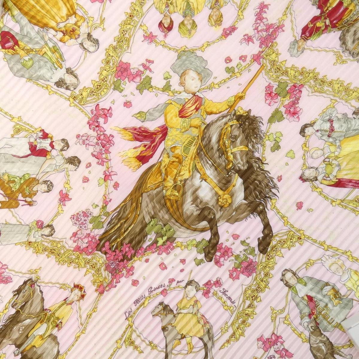 Hermes Pleated Scarf Pink — view 3