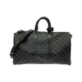 Louis Vuitton Monogram Eclipse Keepall Bandouliere 45 Boston Bag