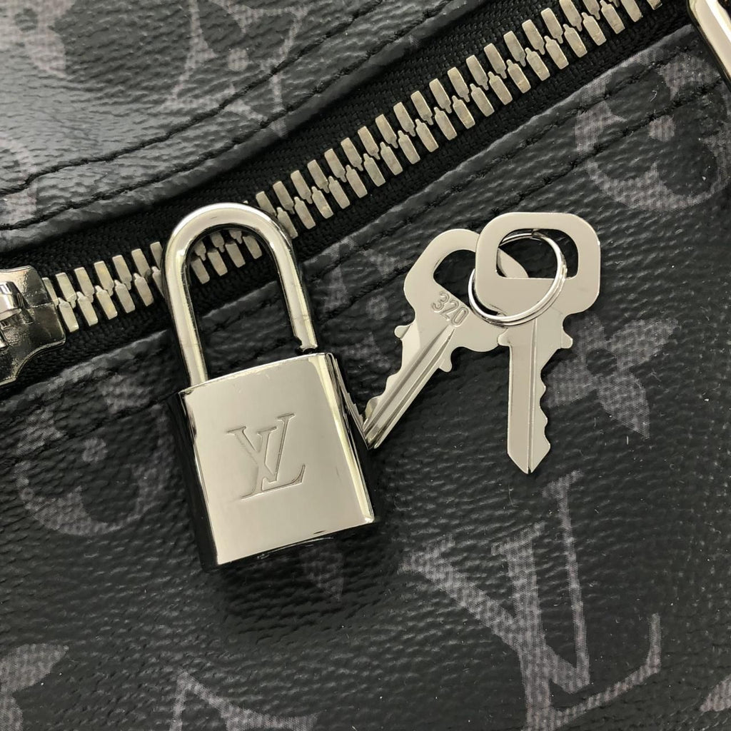Louis Vuitton Monogram Eclipse Keepall Bandouliere 45 Boston Bag — view 5