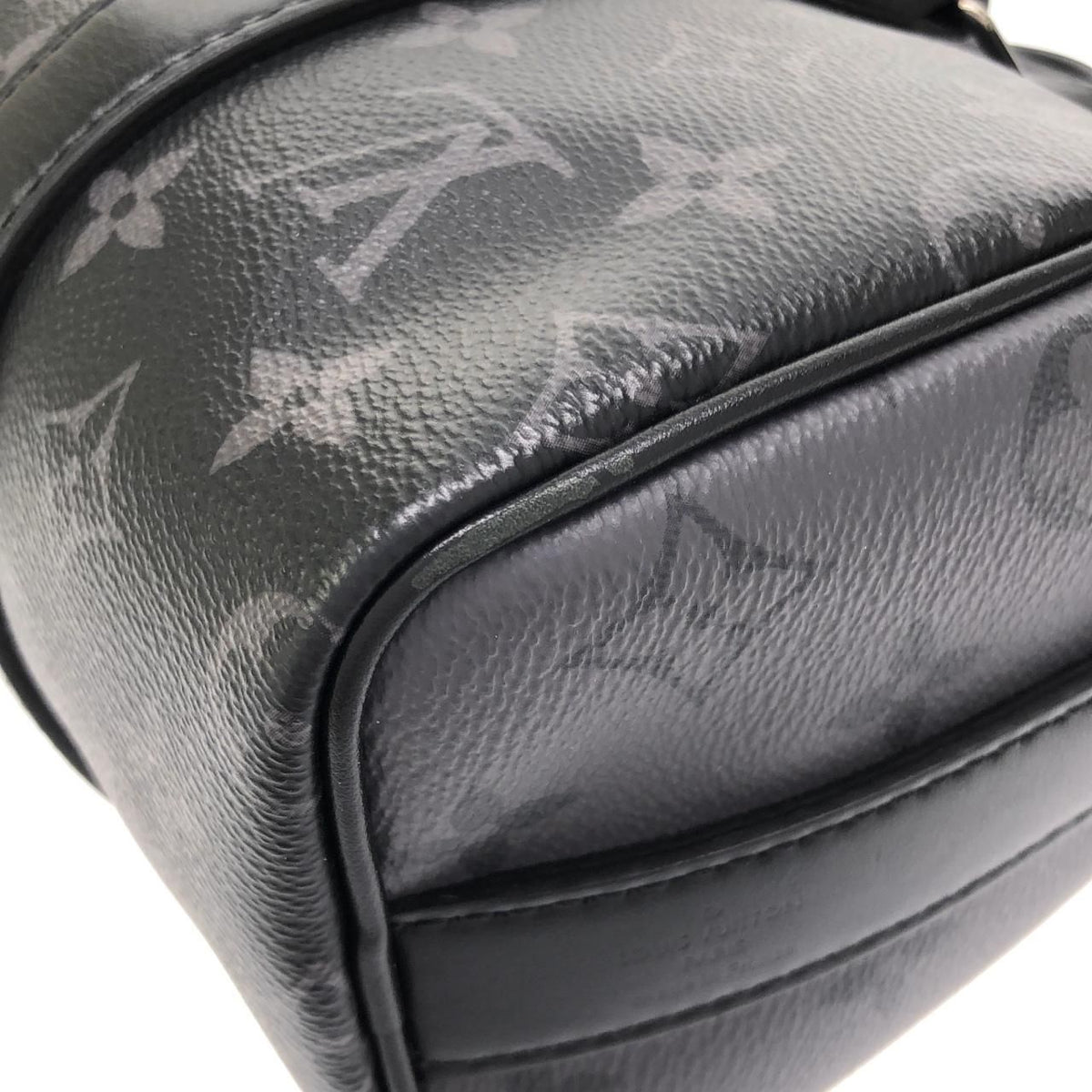 Louis Vuitton Monogram Eclipse Reverse Keepall Bandouliere 25 Boston Bag — view 3