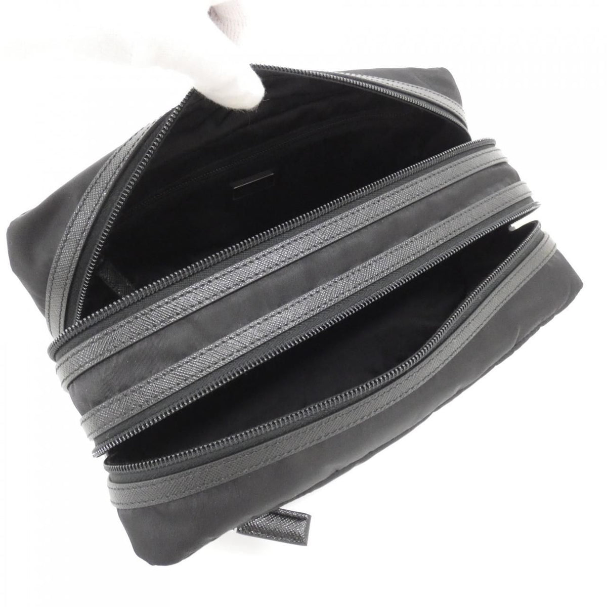 Prada Second Bag Vanity Bag Silver — view 5