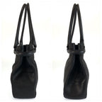 Gucci Black GG Canvas Leather Tote Shoulder Bag — view 8
