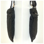 Prada Tessuto Black Silver Nylon Shoulder Bag Pochette — view 8