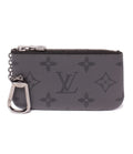 Louis Vuitton Coin Purse with Key Ring Pochette Cles Monogram Eclipse Reverse