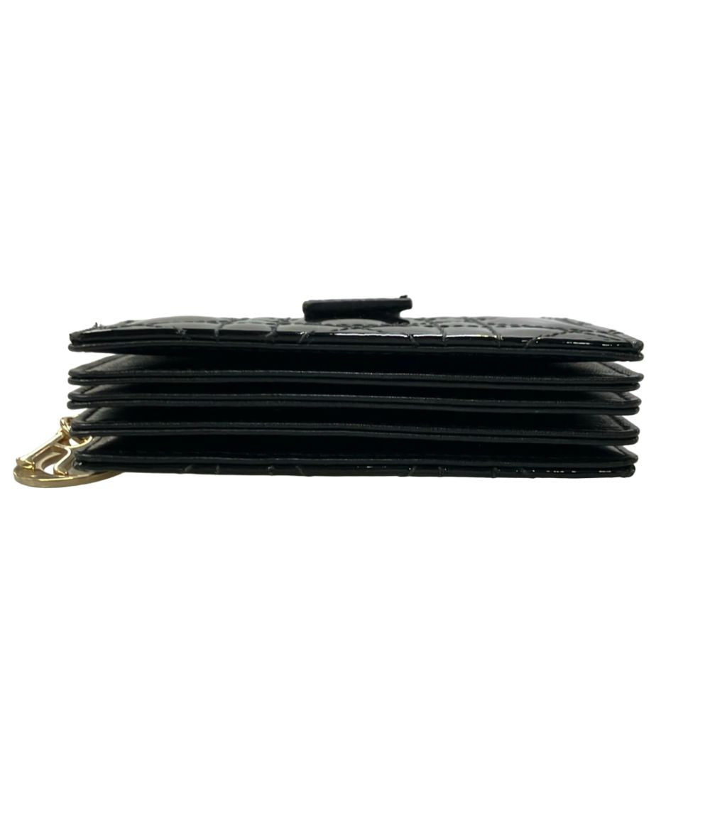 Dior Card Case Lady Jasmine Cannage Patent Leather — view 4