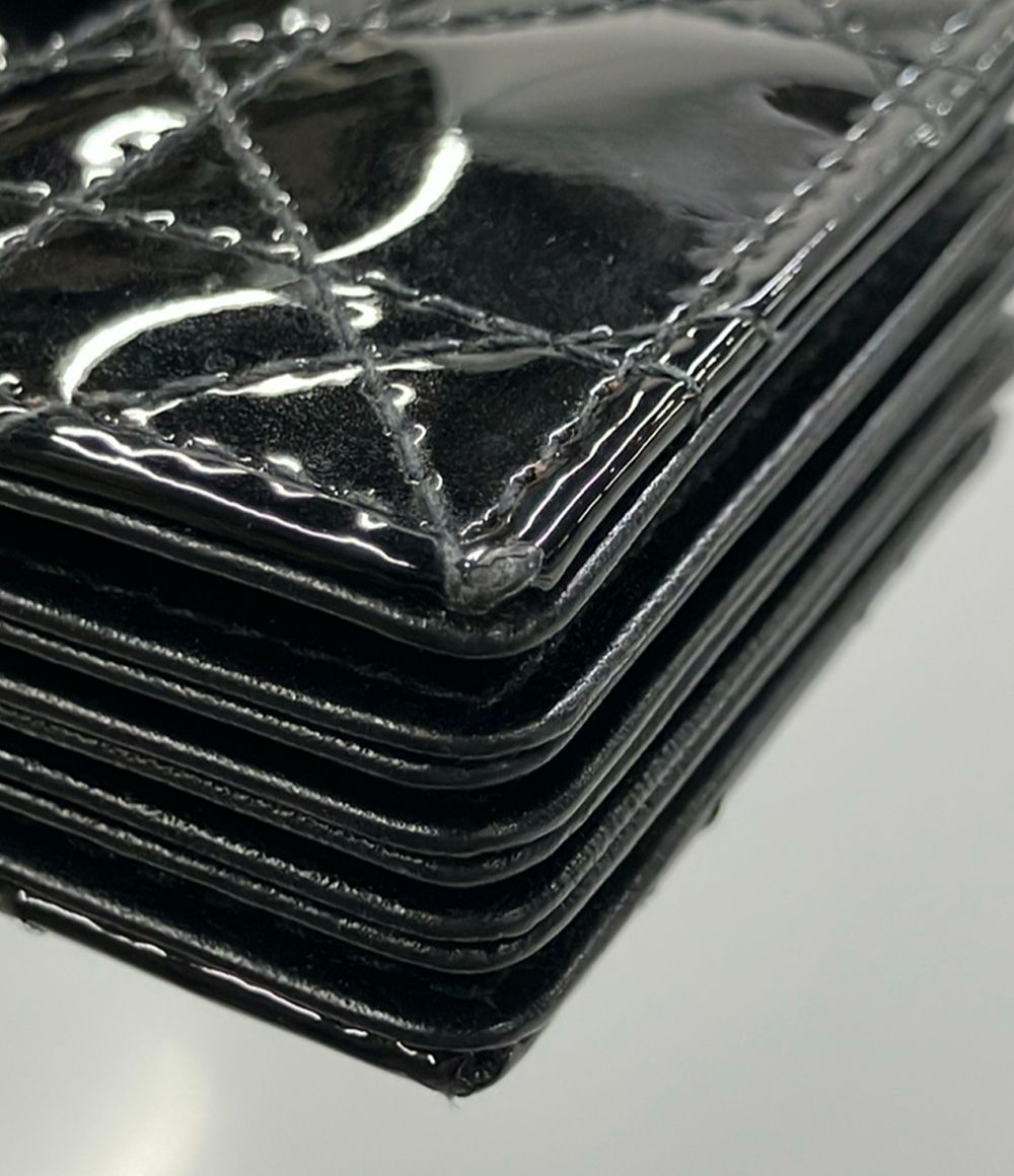 Dior Card Case Lady Jasmine Cannage Patent Leather — view 7