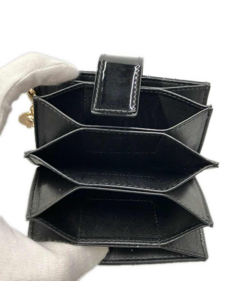 Dior Card Case Lady Jasmine Cannage Patent Leather — view 5