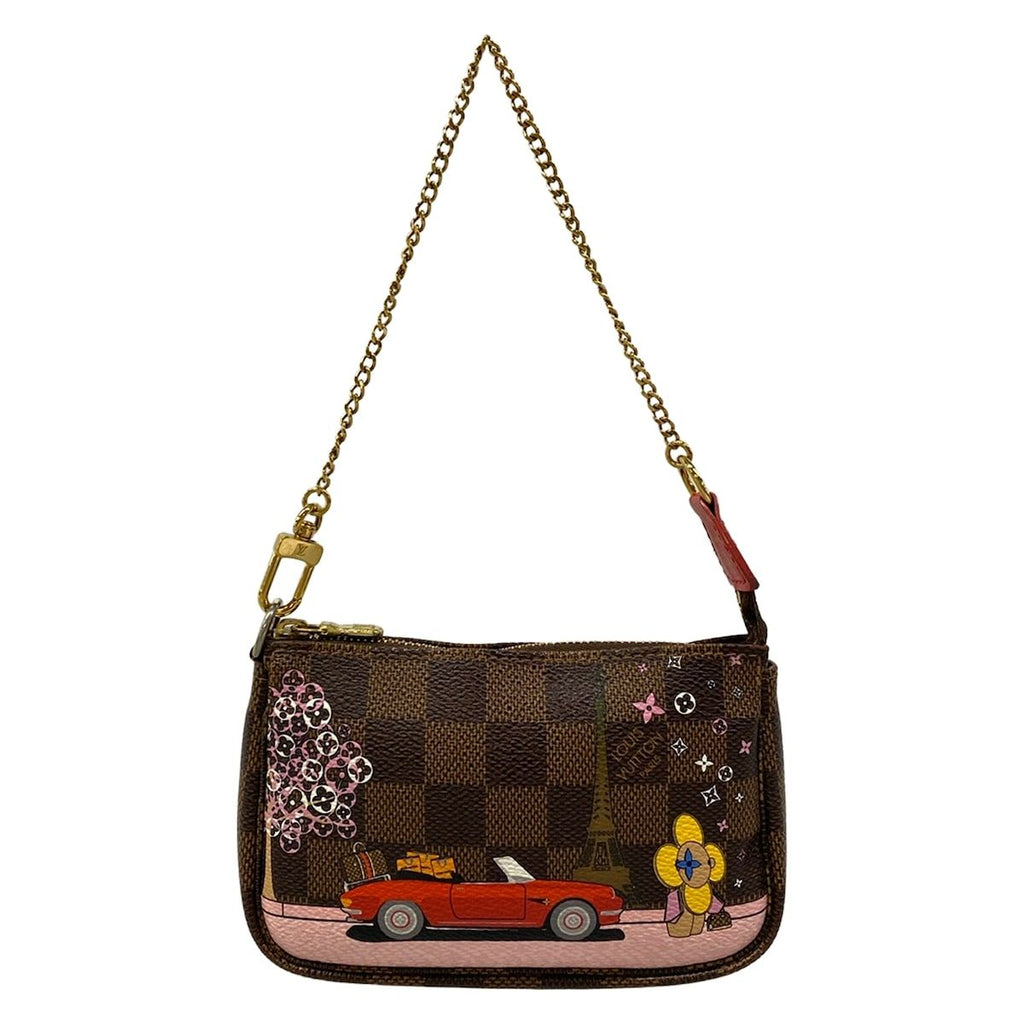 Louis Vuitton Handbag Damier Mini Pochette Accessoires Ebene Multi