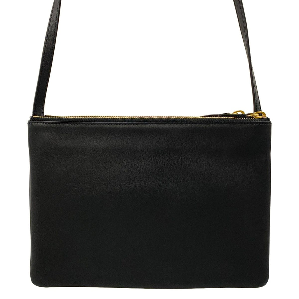 Celine Shoulder Bag Trio Large Black Leather — view 3