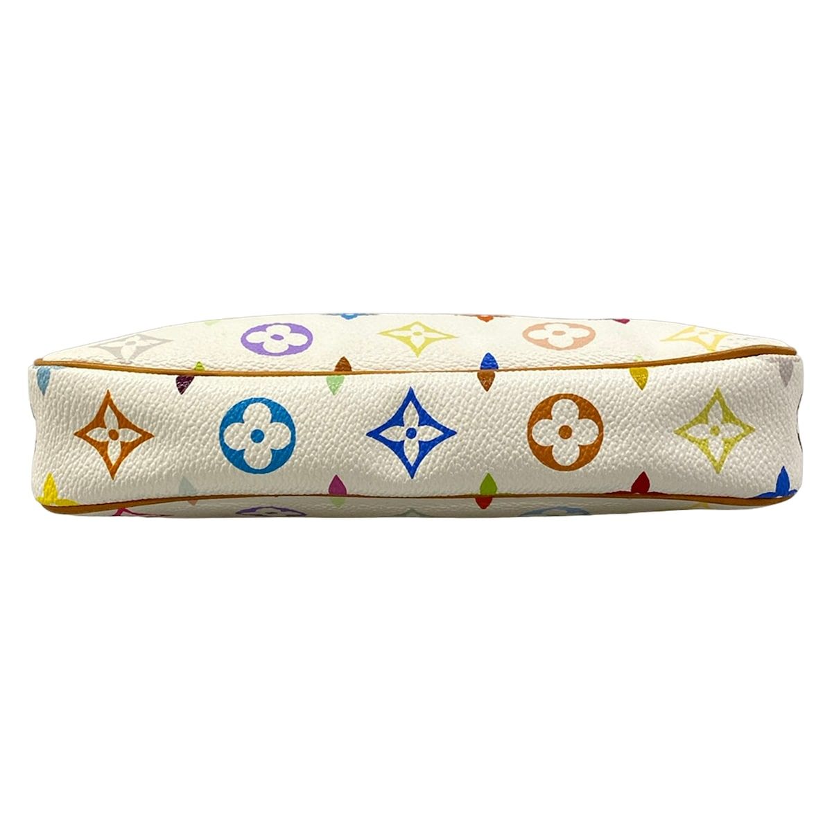 Louis Vuitton Handbag Monogram Multicolor Pochette Accessoires Blanc Leather — view 5