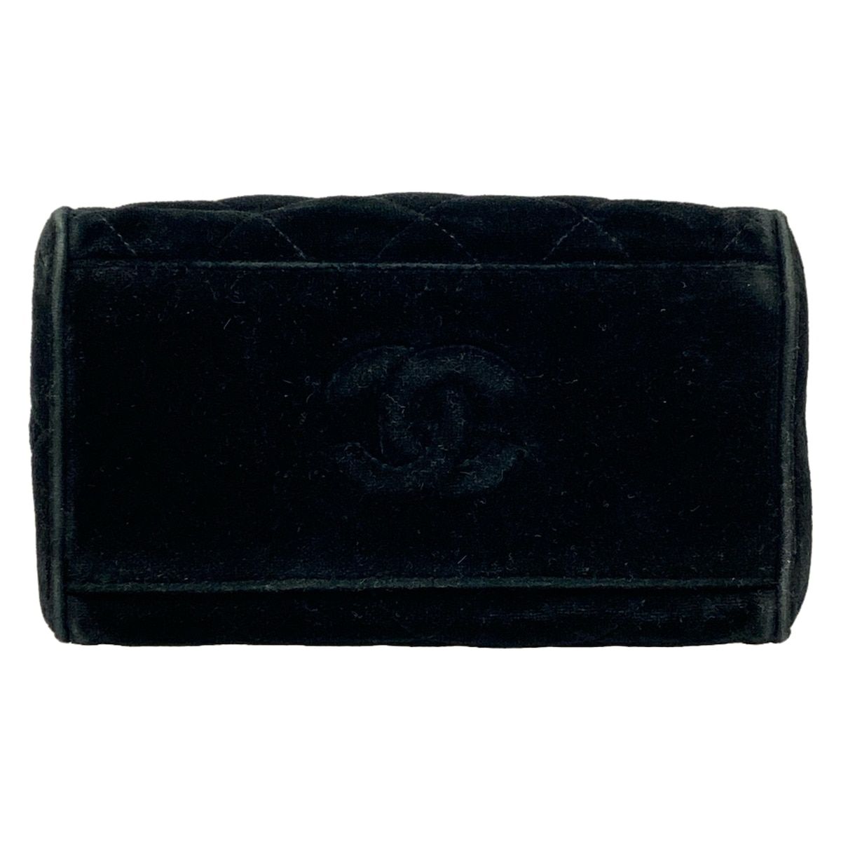 Chanel Shoulder Bag Quilted Black Chain Silver — view 5