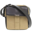 Saint Laurent Canvas Leather Beige Black Shoulder Bag