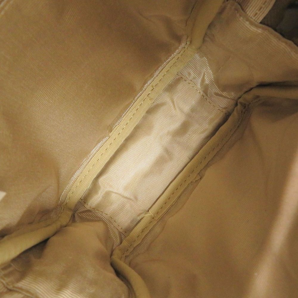 Saint Laurent Canvas Leather Beige Black Shoulder Bag — view 5