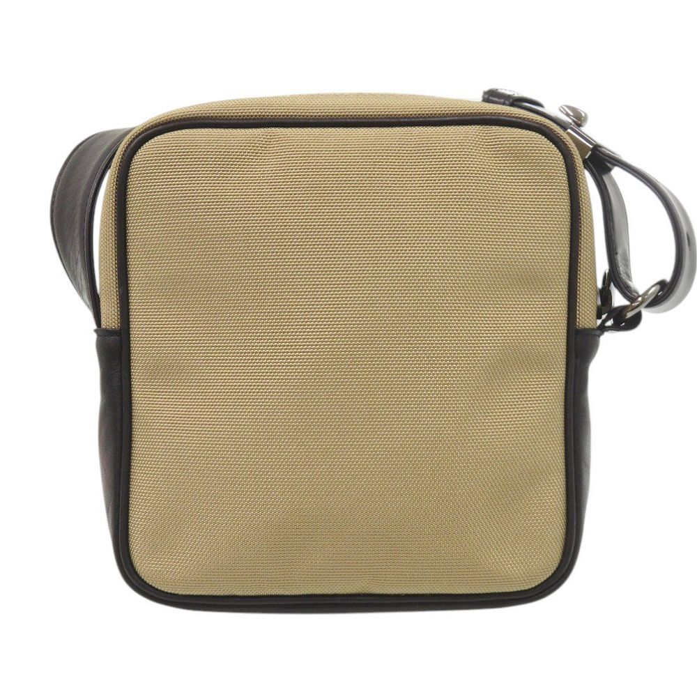 Saint Laurent Canvas Leather Beige Black Shoulder Bag — view 2