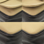 Saint Laurent Canvas Leather Beige Black Shoulder Bag — view 4
