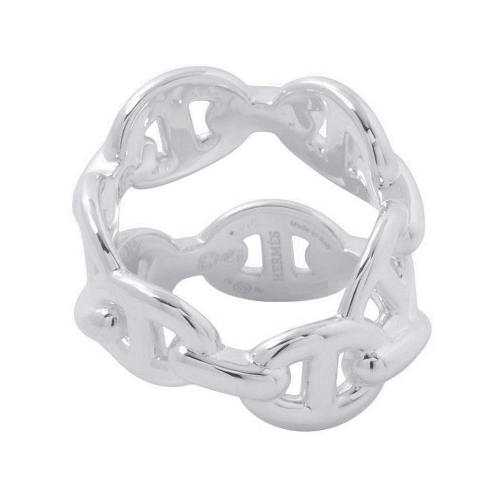 Hermes Ring Chaine D'ancre Enchainee Double — view 3
