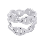 Hermes Ring Chaine D'ancre Enchainee Double