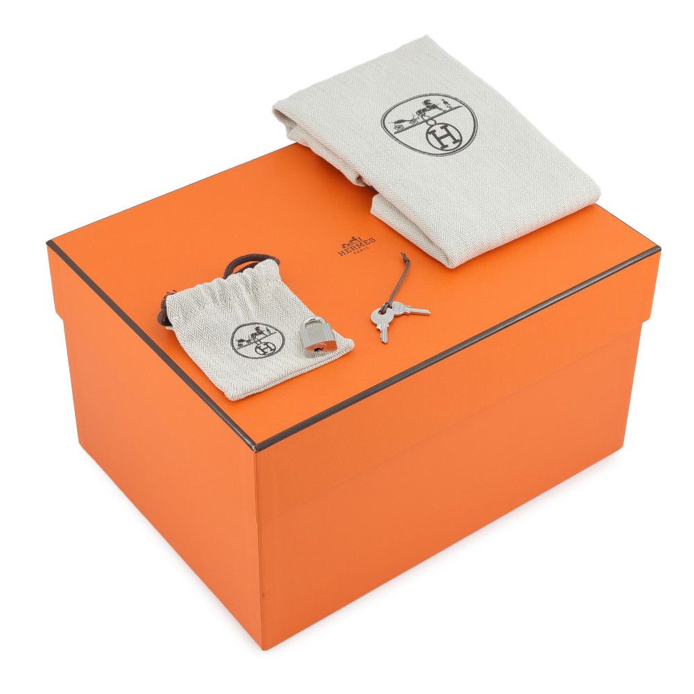 Hermes Handbag Picotin Lock PM Canvas Silver Taurillon Clemence — view 7