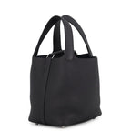 Hermes Handbag Picotin Lock PM Canvas Silver Taurillon Clemence — view 2