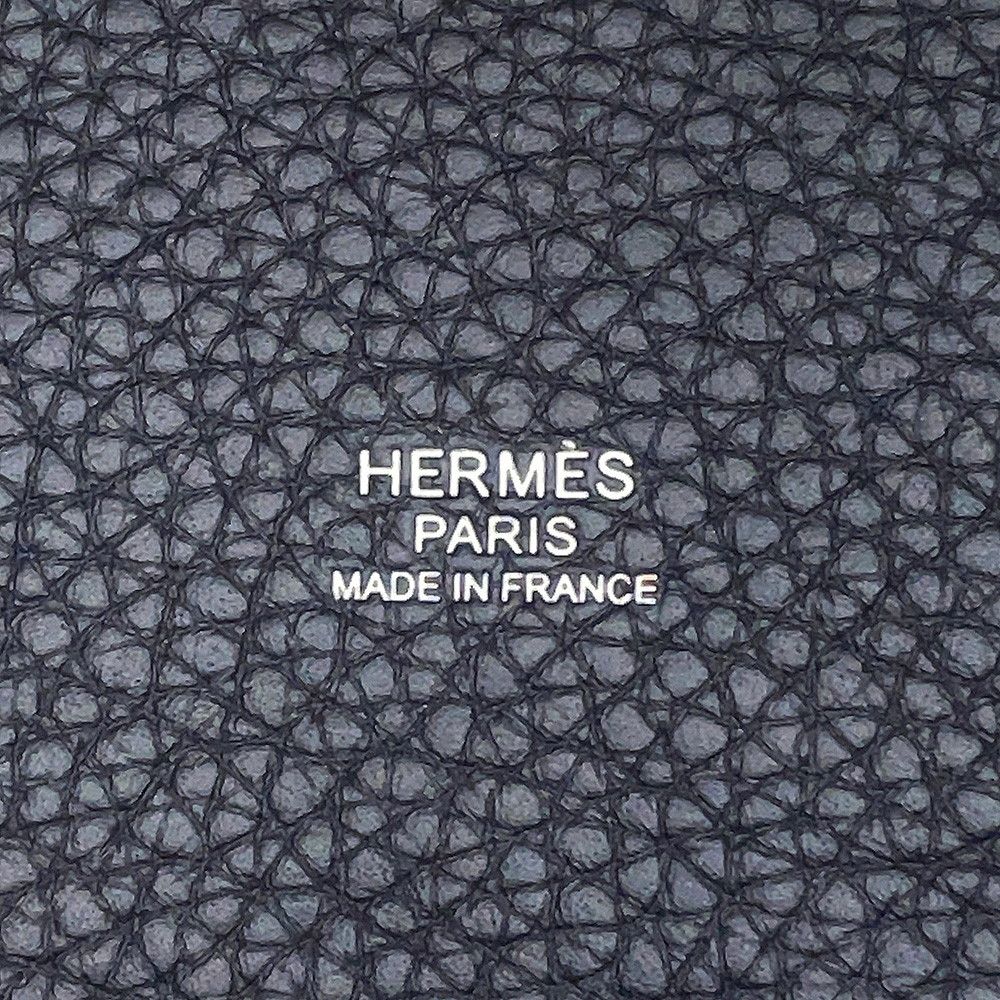 Hermes Handbag Picotin Lock PM Canvas Silver Taurillon Clemence — view 6