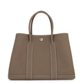 Hermes Tote Bag Garden Party TPM Etoupe Silver Negotiating