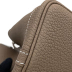 Hermes Tote Bag Garden Party TPM Etoupe Silver Negotiating — view 6