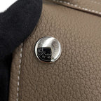 Hermes Tote Bag Garden Party TPM Etoupe Silver Negotiating — view 8