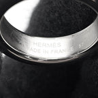 Hermes Ring Athena Double Crew Black Silver Veau Madame — view 8